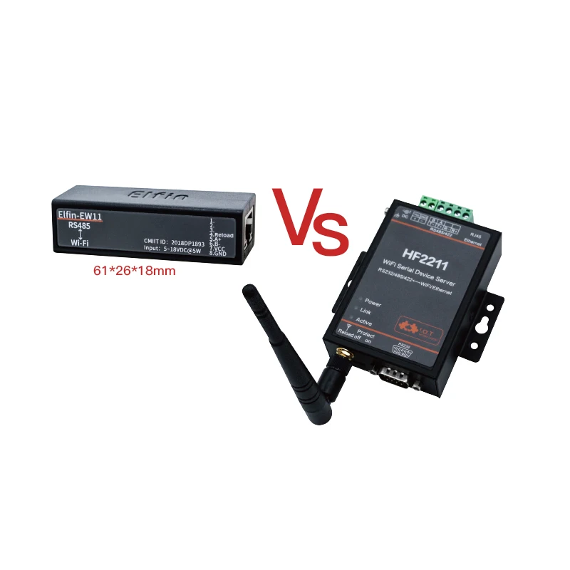 

Наименьшая модель/Elfin-EW11-0 беспроводные сетевые устройства Modbus TPC IP Функция RJ45 RS485 для последовательного сервера DTU с Wi-Fi
