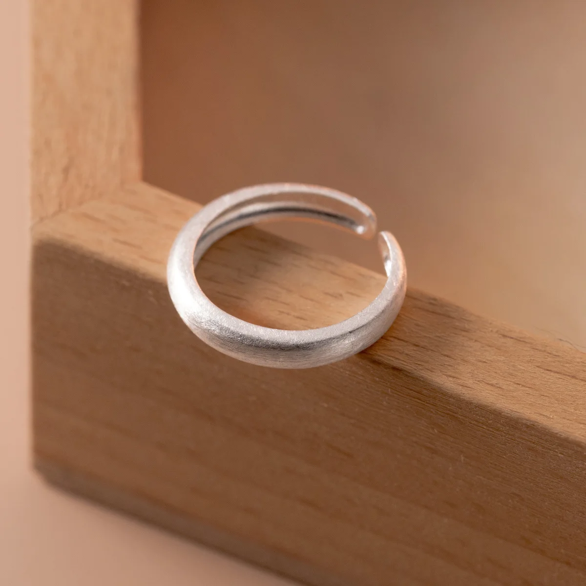 여성을위한  반지 3 레이어 블루 간단한 미니멀리스트 오픈 조절 손가락 반지 패션 밴드 여성 Bijoux
