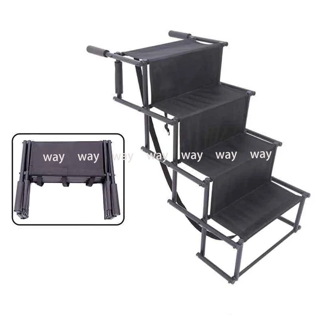 Rampa Per Cani Pieghevole Per Auto - Supporta Fino A 60kg, Beige, Per SUV E Auto - Foto 5