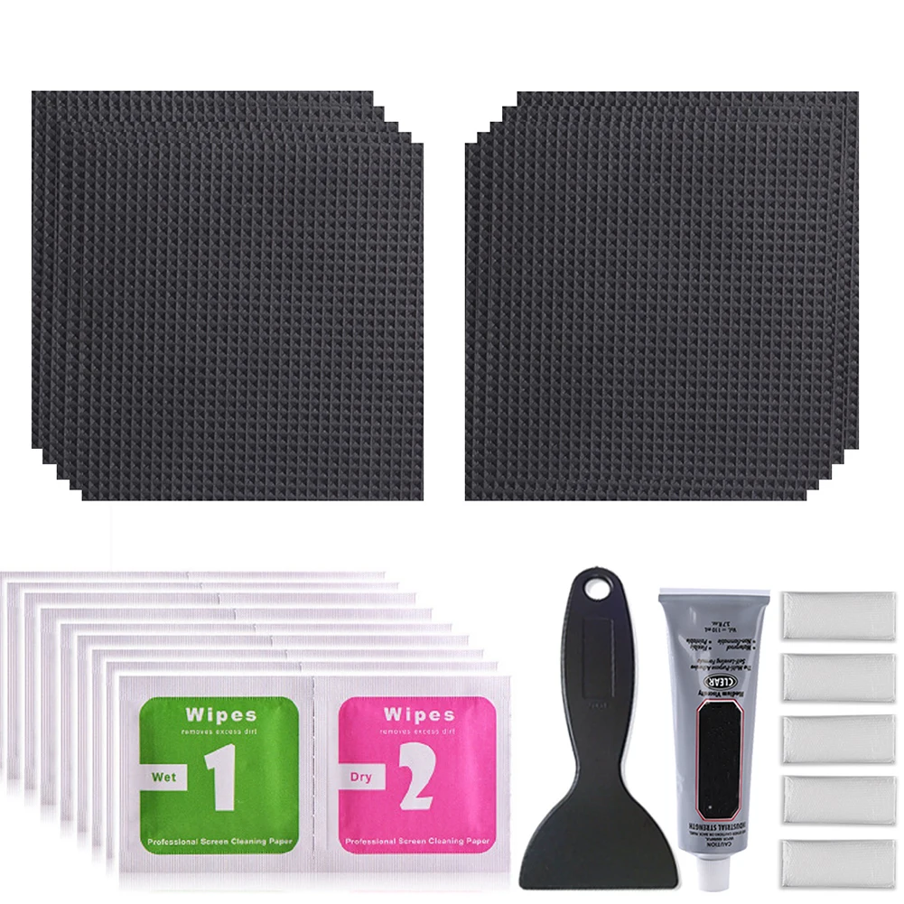 Trampoline Fix Repair Kit Waterproof Trampoline Mat Patches 4x4inch Square Repair Holes Or Tears in A Trampoline Mat