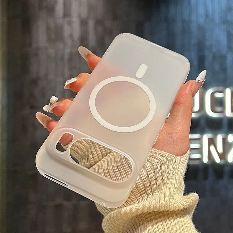 Translucent Matte Magnetic Ultra Slim Phone Case with MagSafe Compatibility