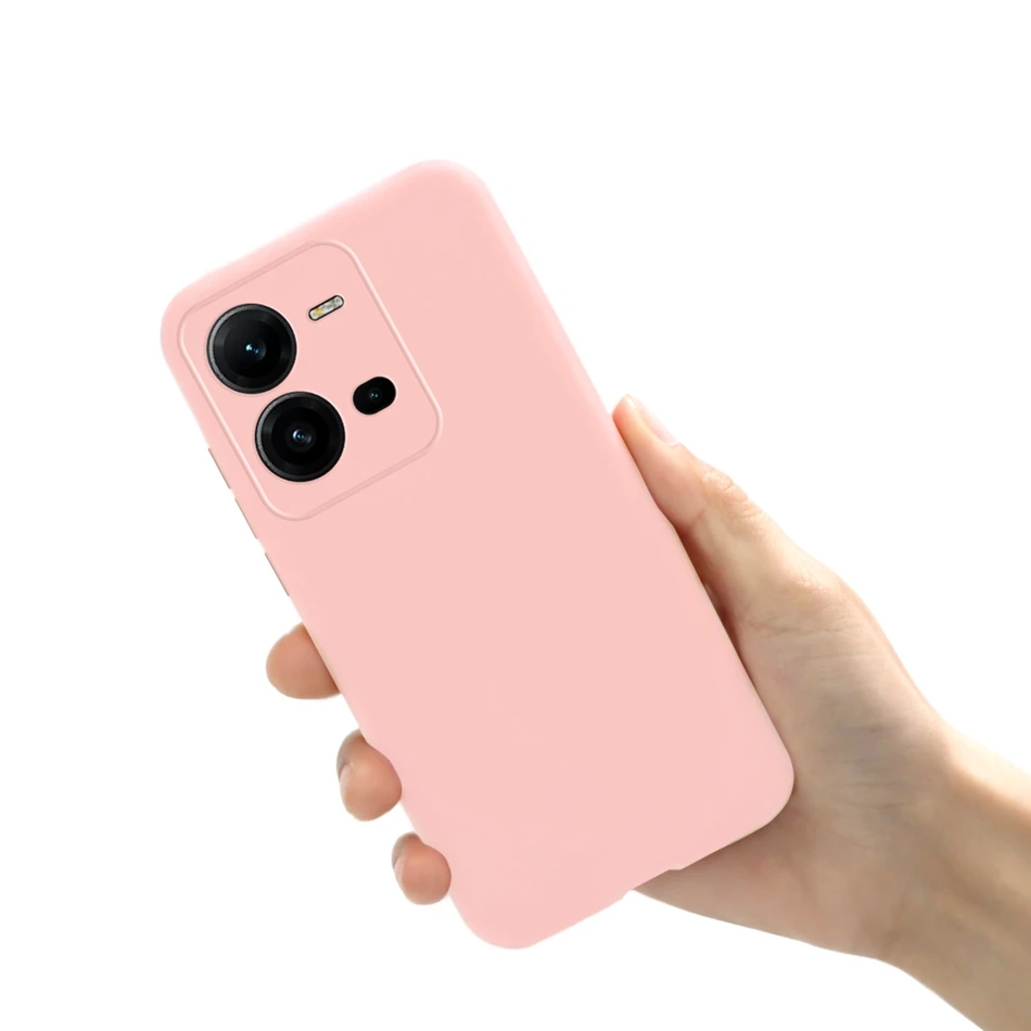 Candy Color Silicone Soft Back Phone Case - Shockproof Bumper Cover