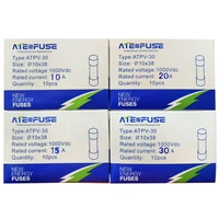 Fusible solaire Snaterm 10A 15A 20A 30A 1000V, fusible solaire PV MC Compatible DC à l'intérieur de la Protection du support étanche 3