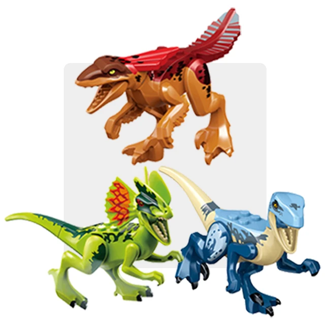 Assemble Educational Building Blocks Velociraptor Triceratops Jurassic World Dinosaurs Indominus T-Rex Model Toys For Boy Gifts 6