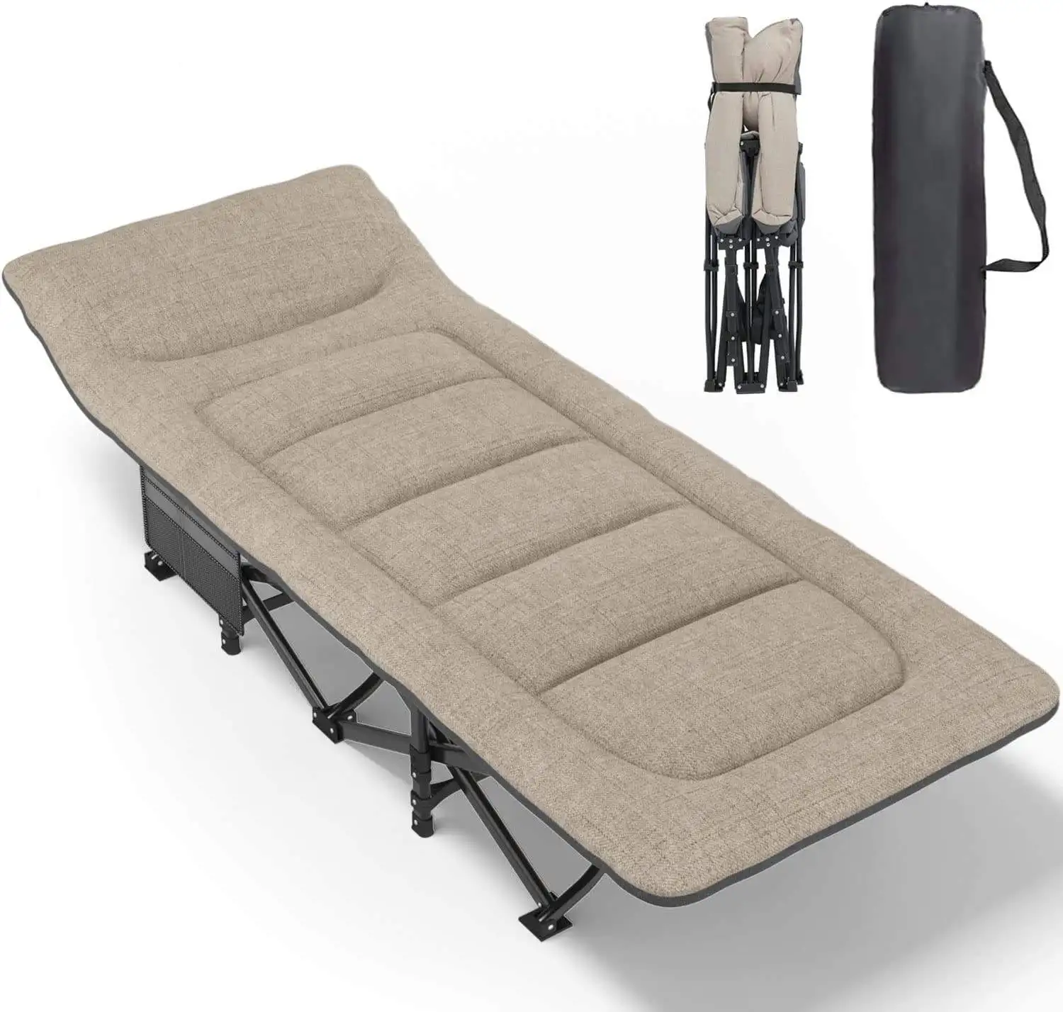 Car Travel Bed Adjustable Foldable Beds Portable Outdoor Camp Bed Folding Cot