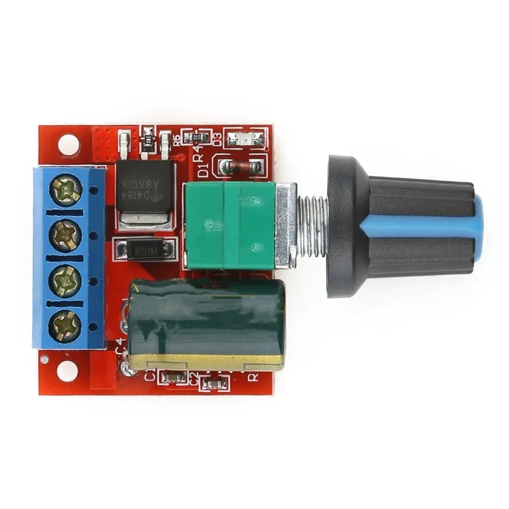 

5A PWM 12V DC Motor PWM Speed Controller Module 4.5-35V Low Voltage Adjustable Drive Voltage Regulator Power Tool Part