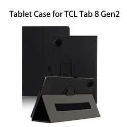 Versatile Shockproof Tablet Case with Kickstand - Premium PU Leather Construction (Black)