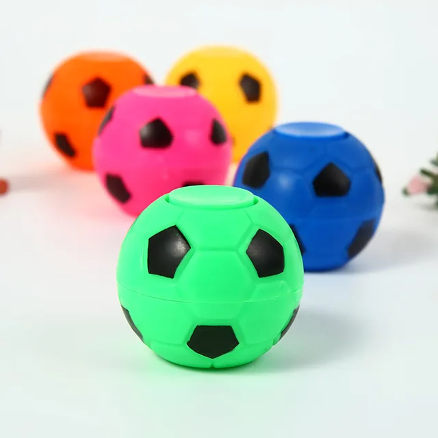 12pcs/Pack Fingertip Gyro Spinner Ball Mini Fidget Anti Stress Toys Kids Game Colorful Hand Soccer Stress Relief Toy For Adults 3