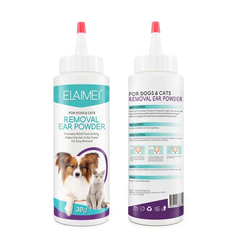 Dog Ear Cleaner Solution Painless Ear Powder For Dogs Ear For Cleaning Iammation Grooming Odors Itchiness