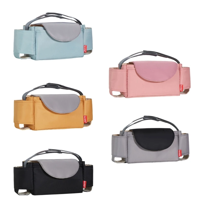 

Baby Stroller Organizer Stroller Accessories Bag Large Space with 2 Cup Holder BX0D