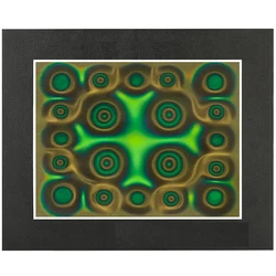 Green Magnetic Field Viewing Film, 6x4 Inch, Reusable Flux Display and Detector - NONE (Dark green)