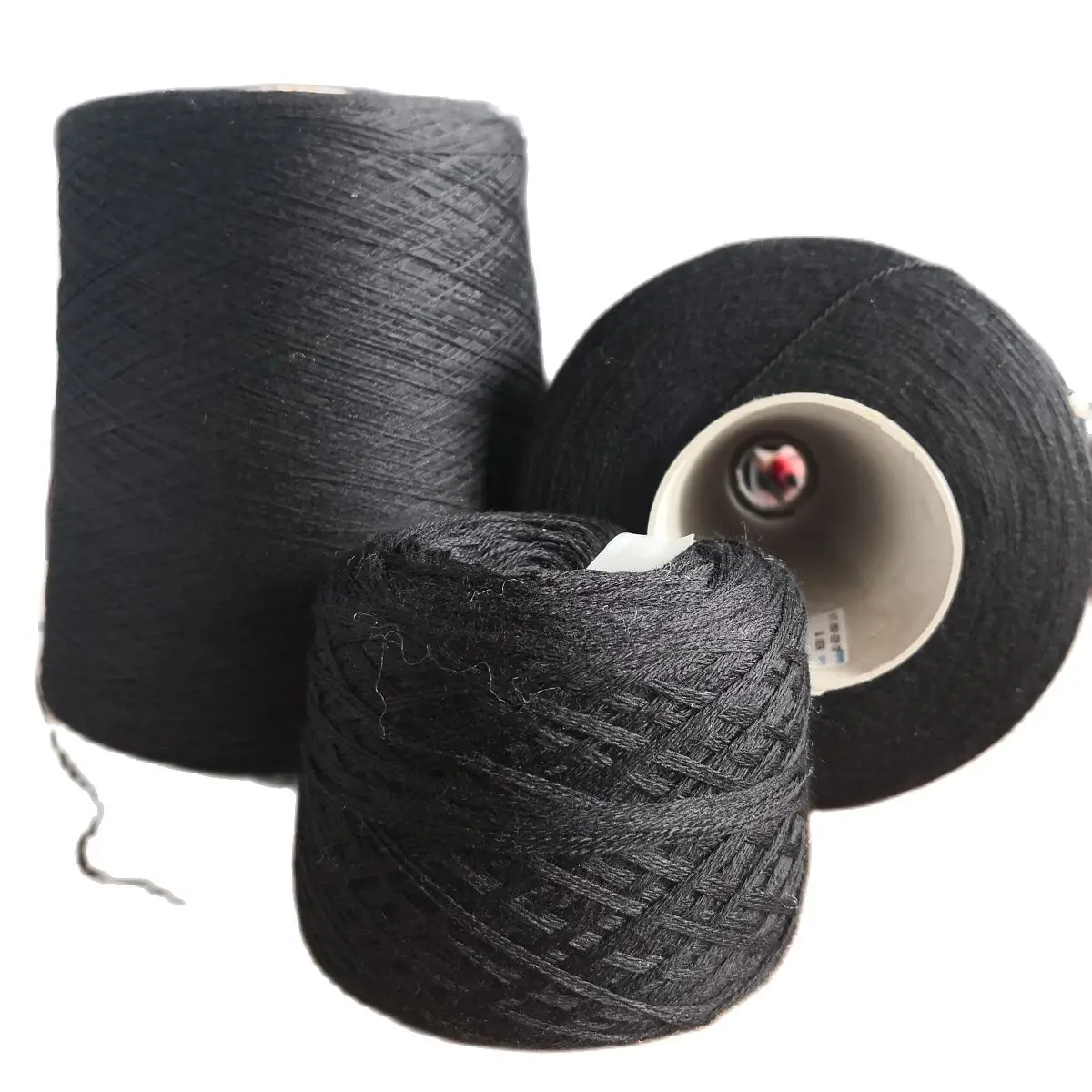 Ovillo de lana merina 500 para tejer, hilo de lana italiana suave para ganchillo, bufanda, suéter, calcetines, color negro, 100% g/bola, envío gratis
