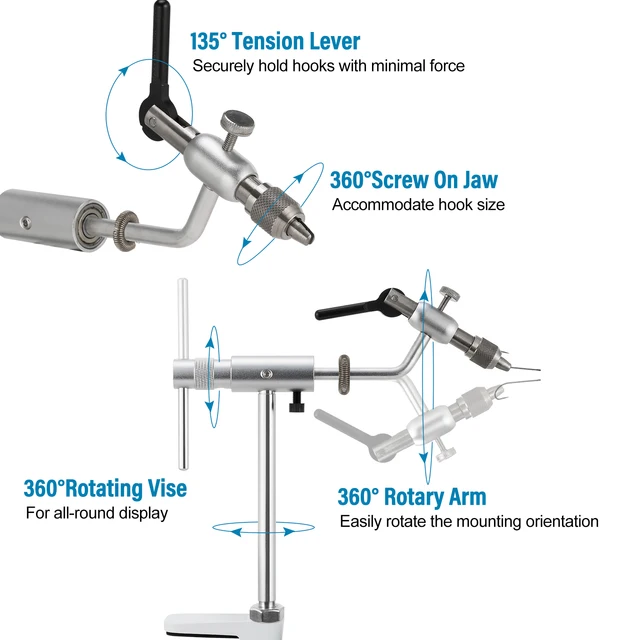 Stainless Steel Aluminum Alloy C-Clamp Mount Standard Jaws Vise 3