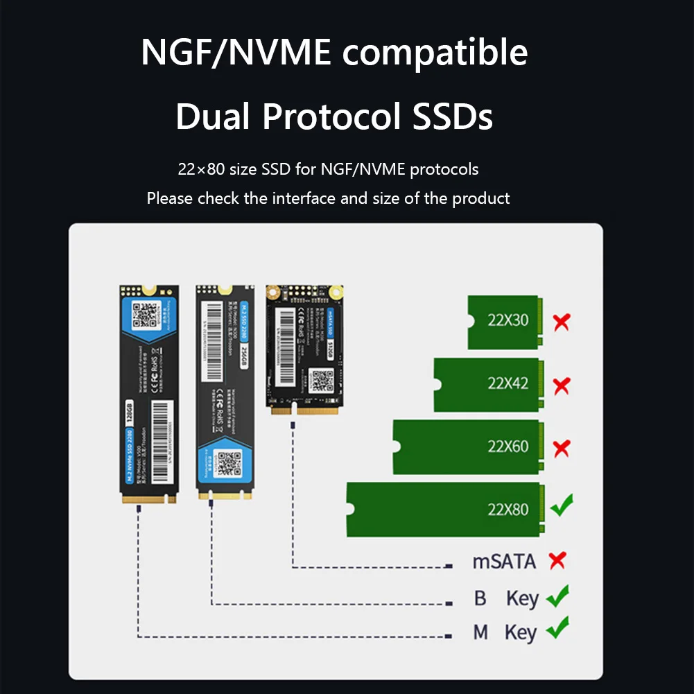 M.2 2280 SSD 방열판, PS5 PC NVME NGFF 2280 SSD 알루미늄 쿨러 방열판, 열 실리콘 패드 쿨러 포함