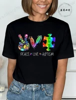 Autism Awareness T-Shirts for Women,We Wear Blue Tee Shirt,Fashion Autism Tops Graphic T-Shirts Women Short Sleeve Clothing - Image 5