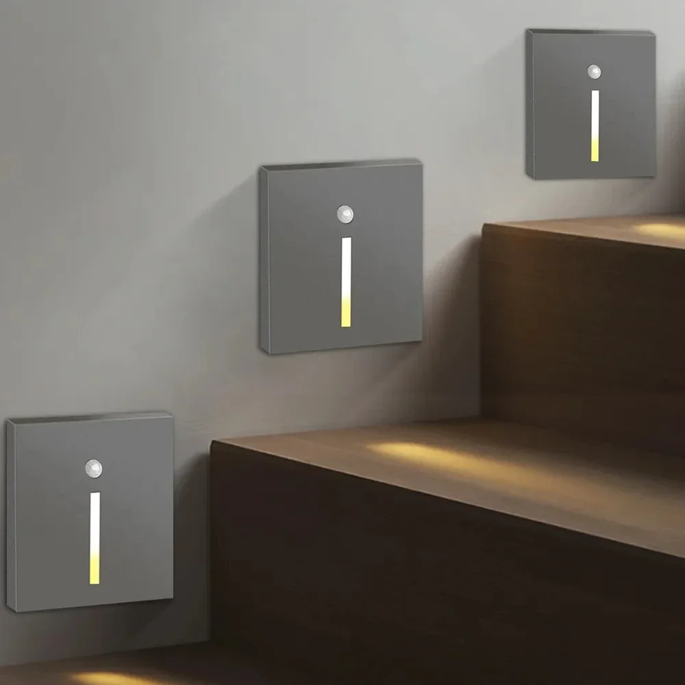 

Smart Wall Lamp Pir Motion Sensor footlight Stair Wall Light Led Night light Indoor Lighting for Room Decor Hall Kitchen Bedroom