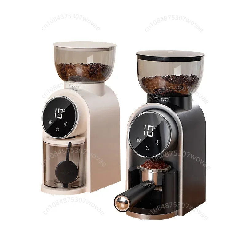 Italian Coffee Bean Grinder Adjustable Coarseness Smart Screen Electric Bean Grinder Home Coffee Grinder with Italian Stand 6