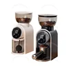 Italian Coffee Bean Grinder Adjustable Coarseness Smart Screen Electric Bean Grinder Home Coffee Grinder with Italian Stand 6