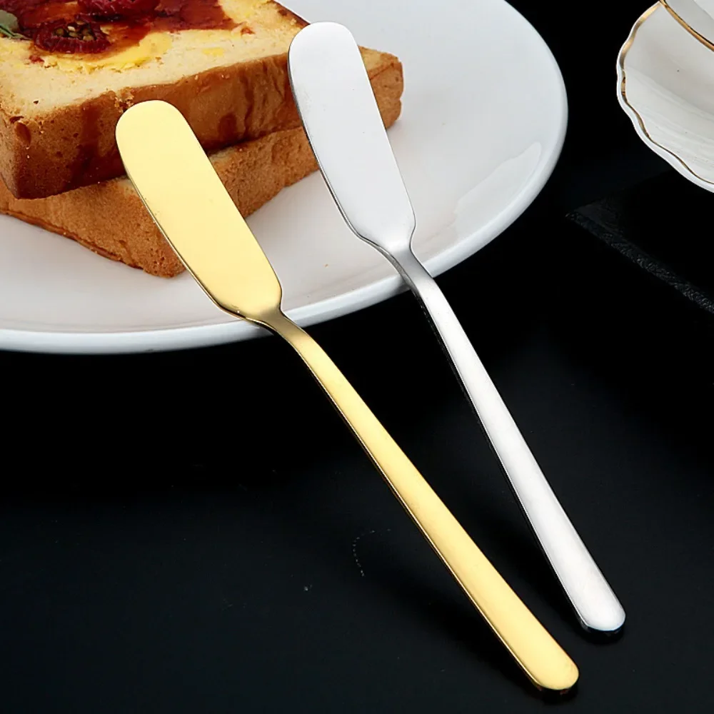 Long Handle Butter Knife Stainless Steel Cheese Dessert Knife Cream Wipe Bread Jam Tools Multipurpose Kitchen Gadget 2/1PCS