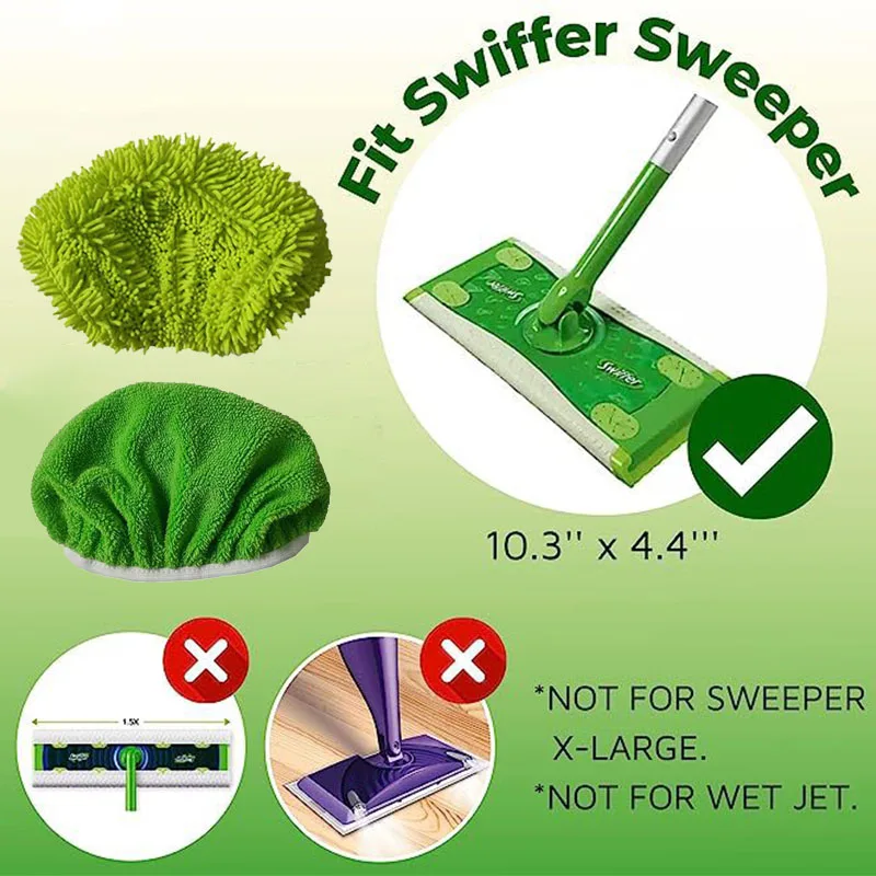 Microfiber Mop Cloth Absorbent Sponge Replacement Reusable Suitable for Swiffer Flat Mop Household Bathroom