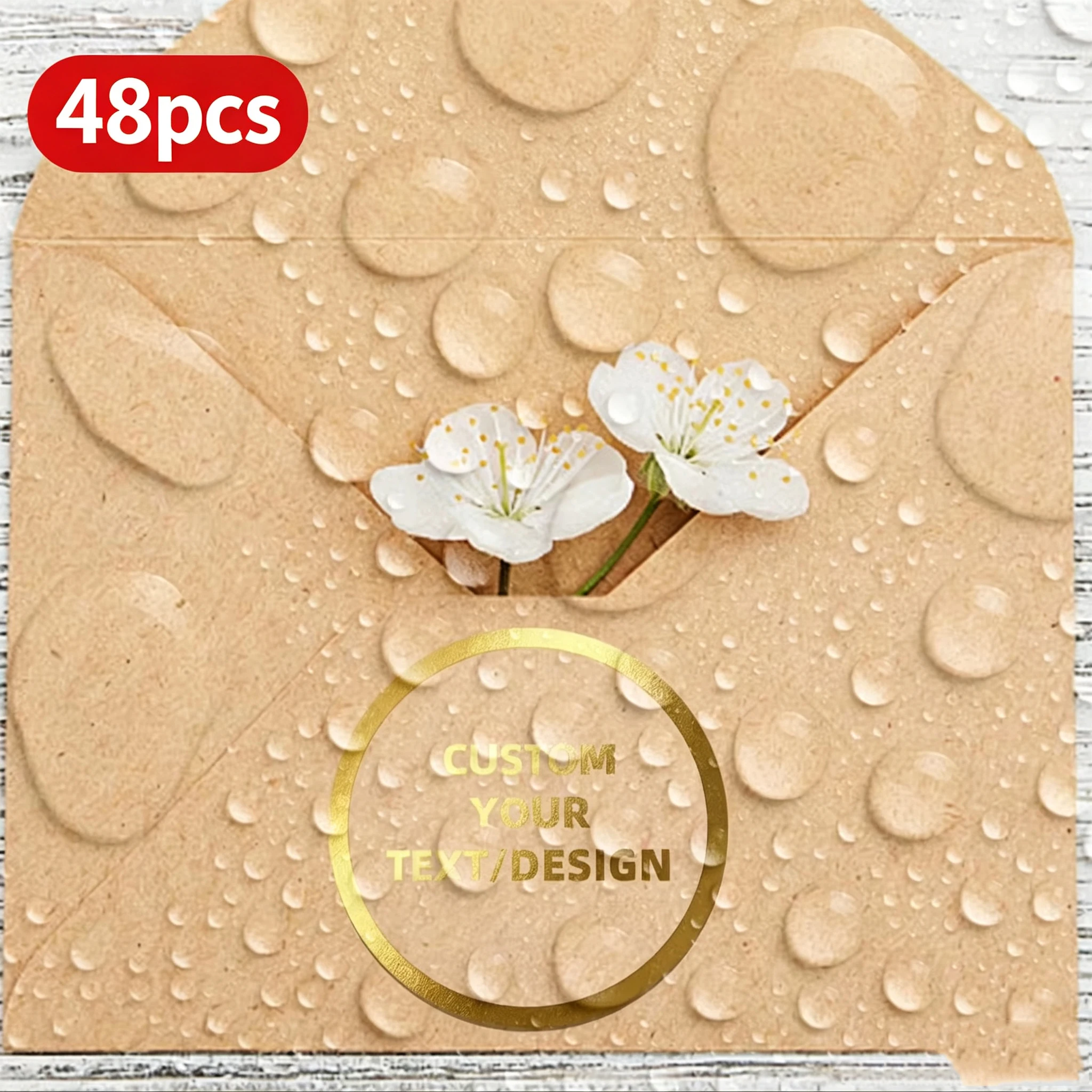 Custom Round Stickers with Personalized Text & Image for Craft Enthusiasts, Diary Decoration & Album Labels
