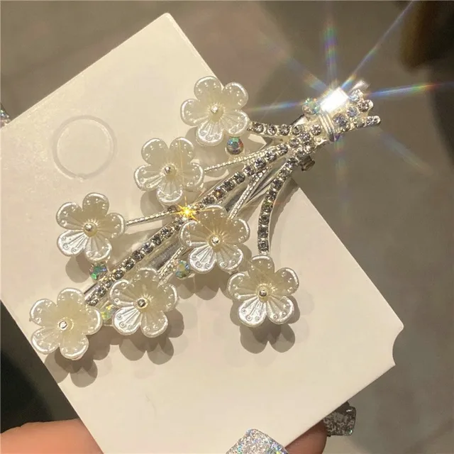 Top Daisy Rhinestone Hairpin Hair Clips 6