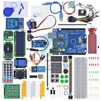 GREATZT 스타터 키트, 브레드보드 및 거치대 스텝 모터, 서보, 1602 LCD, 점퍼 와이어, UNO R3, Arduino Uno R3 - Uno R3