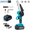 4 Inch/6 Inch Mini Electric Saw Chainsaw Fruit Tree Woodworking Garden Tools Hand Held Wood Cutters  For Makiita 18V Battery 1