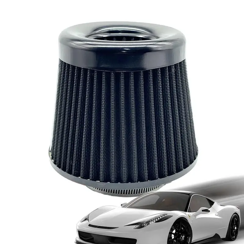 

Car Air Intake Filter Vehicle Air Intake Filter 76MM High Flow Air Filter High Performance Air Intake Filter For Racing Sport