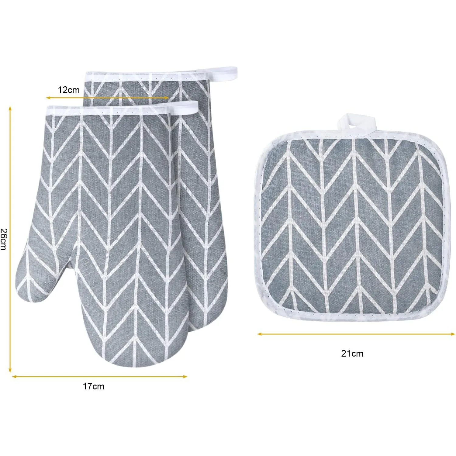 Kitchen Potholders Pad Stove Oven Gloves Set Mitts Heat Resistant Thermal Anti-heat Take Hot Pot Cooking Baking 2pcs silicone oven mitts,kitchen gloves,silicone oven gloves,cotton pot holders