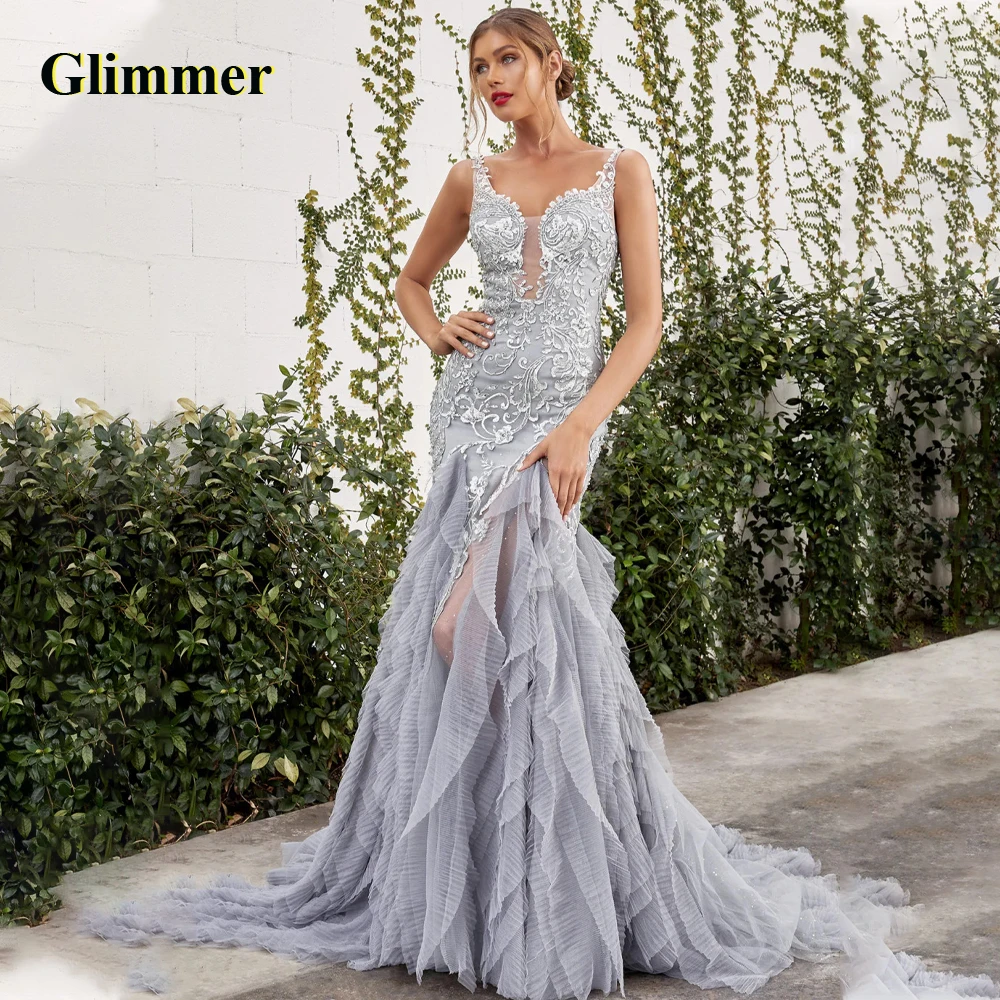 

Glimmer Exquisite Sleeveless Evening Dresses Formal Prom Gowns Customizable Colors Abendkleider Vestidos De Gala For Women 2023
