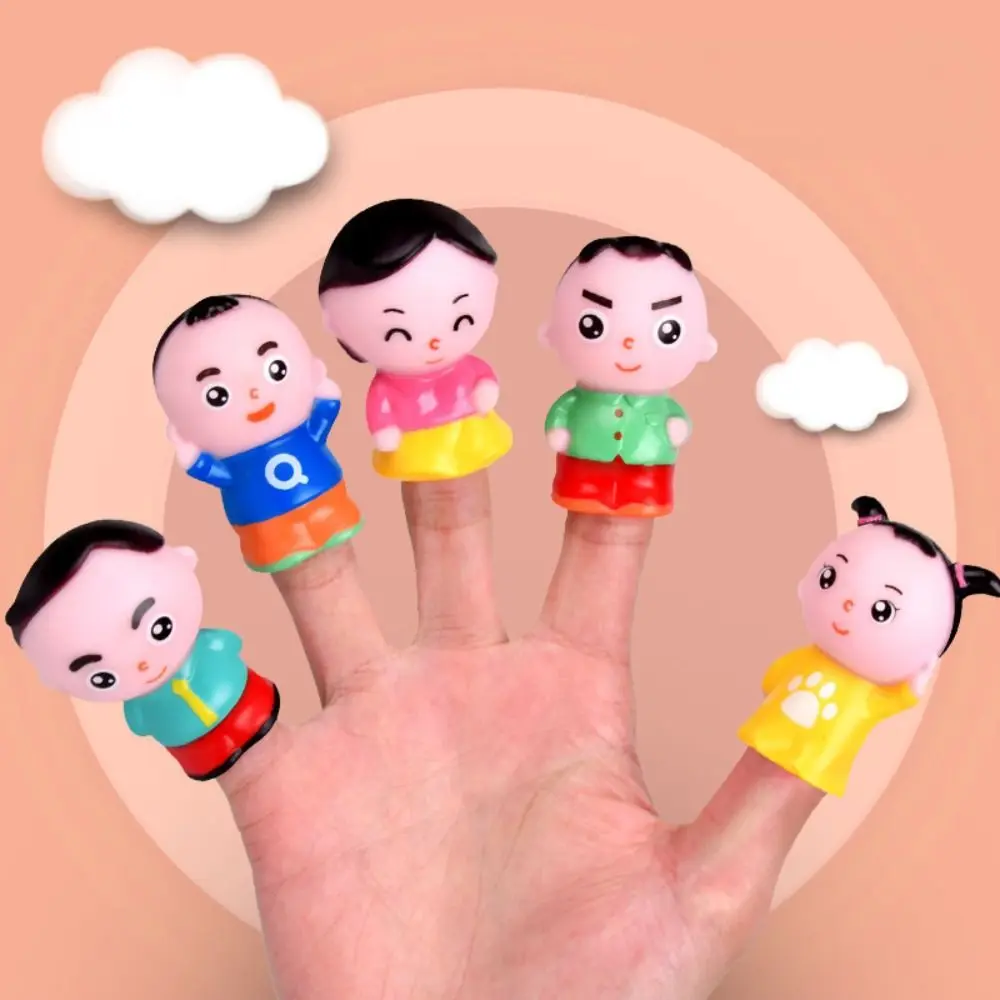 

Colorful Mini Animal Hand Puppet Montessori Educational Toy Dinosaur Finger Puppet Narrating Teether Chew Toys