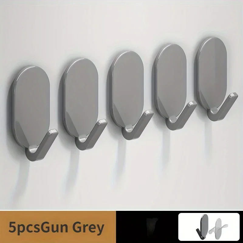 Multifunctional Hooks Self Adhesive Wall Hooks Self Adhesive Hooks Kitchen Hook Home Storage Accessories 5pcs Self-adhesive Hooks