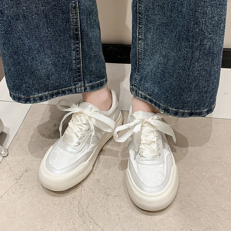 

Women's casual sports shoes retro increase thick sole German training shoes women s comfortable light soft sole board shoes