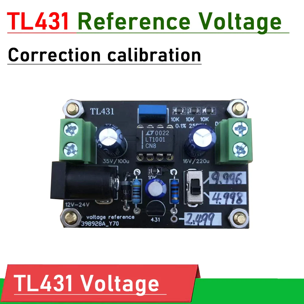 

TL431 Reference Voltage Source 10V Calibration Calibration resistor capacitor board FOR digital multimete