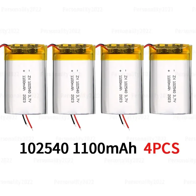 102540 Battery 3.7V 1100mAh Lithium Batteries Li-ion Polymer