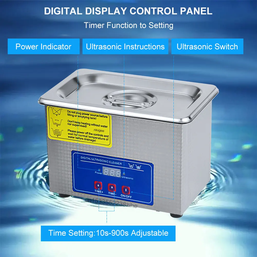 Description Picture 6 of itemUltrasonic Cleaner 800ml Portable Washing Machine 40KHZ High Frequency Vibration Ultrasound Glasses Cleaner Ultrasonic Washing