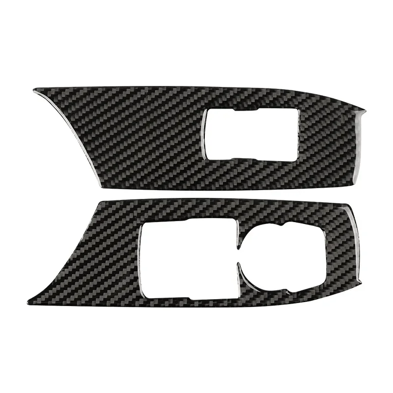 

Черная панель подъема автомобильного окна из углеродного волокна, 2 шт., крышка переключателя, отделочные детали для Chevrolet Camaro 2017-2019 2020, стикеры для автостайлинга