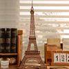 Robotime Eiffel Tower Craft Kit 3D Puzzle DIY Model Building Kit with LED Light Brain Teaser Gifts for Kids Teens Adult 3