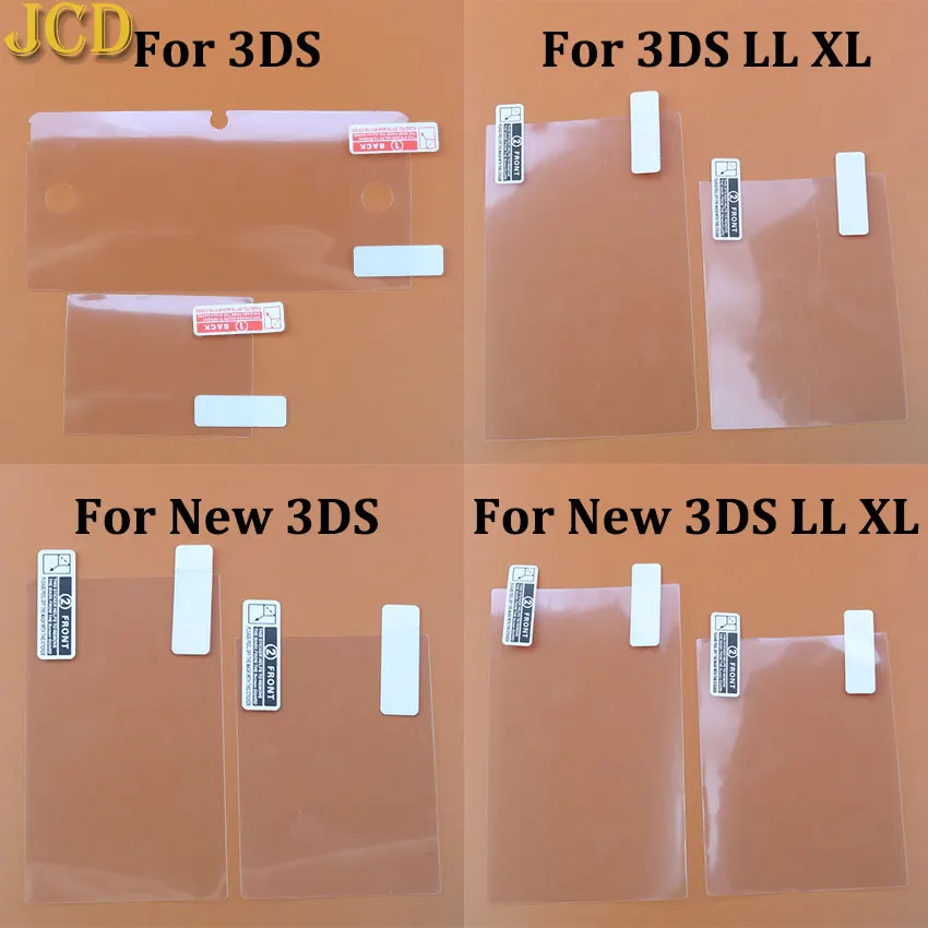 

JCD 1PCS Top Bottom HD Clear Protective Film For Nintend DSL NDSL for 2DS New 3DS XL LCD Screen Protector