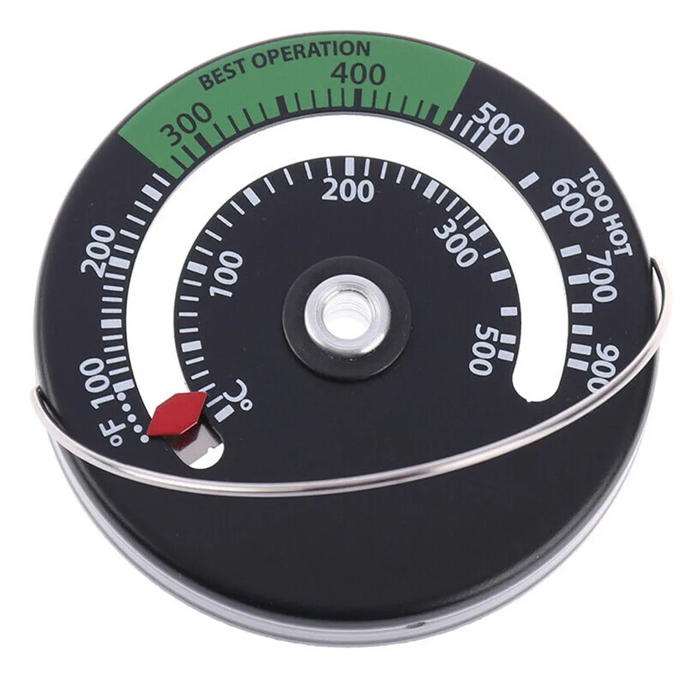 Fireplace Thermometer Suitable Temperature Measurement Oven Stove Flue Pipe Wall Mounted Temperature Monitor Easy-to-R fireplace thermometer
