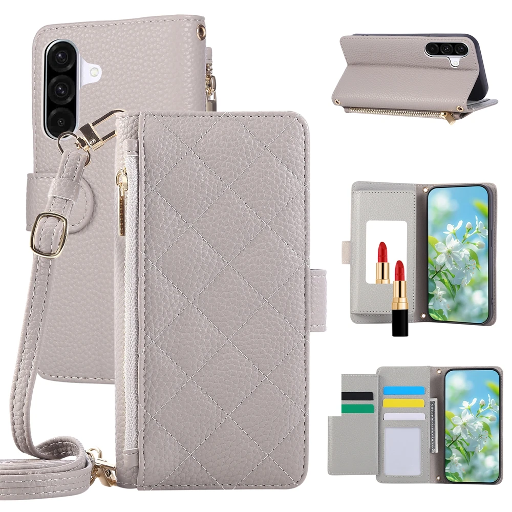 Stylish Crossbody Wallet Phone Case with Detachable Strap