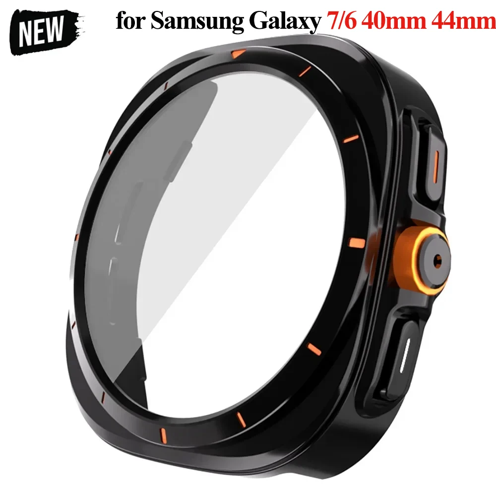 Ultra Protective Case with Screen Protector Glass for Smartwatch Accessories