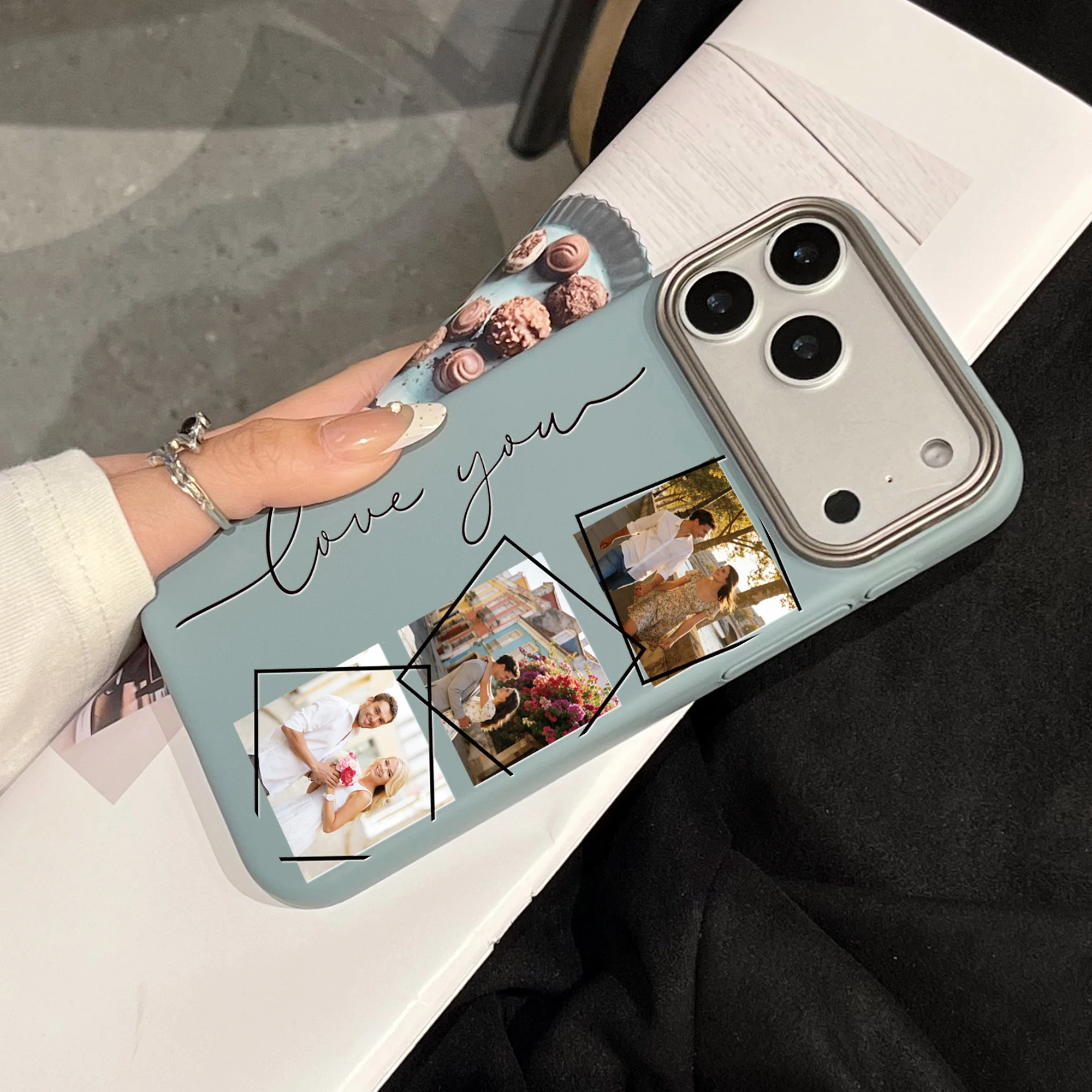 Personalized Custom Parents Children Myself Pets Companion Photos Phone Case thumbnail 4