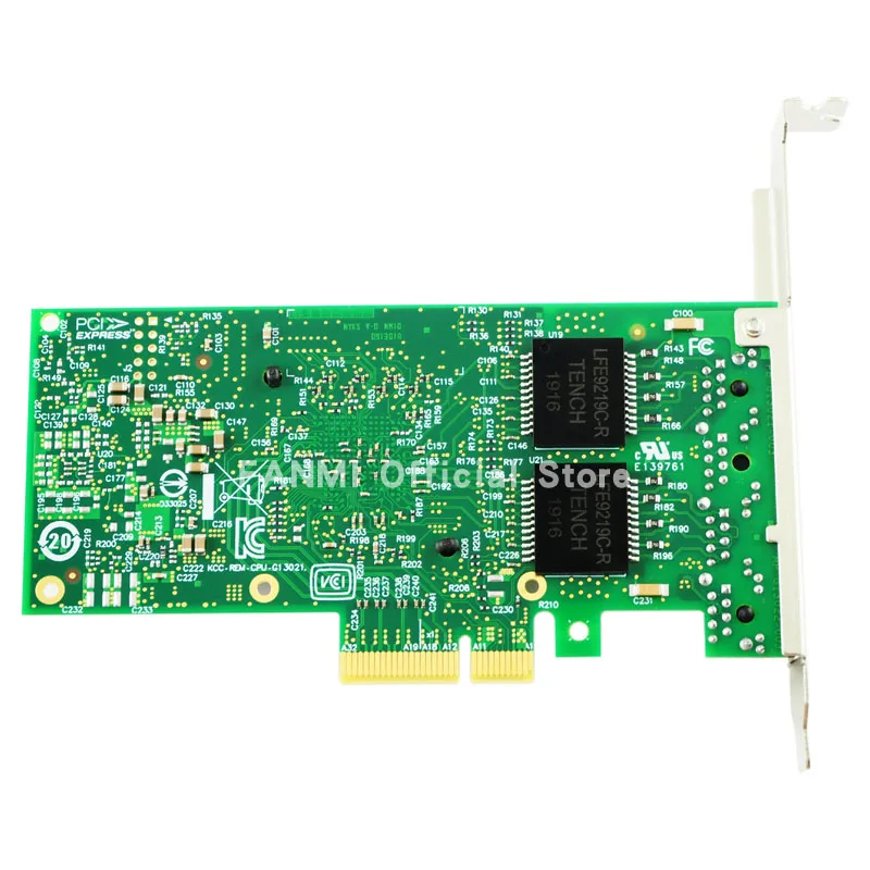 FANMI I350-T4V2 4포트 기가비트 이더넷 PCI-Express X4 인텔 I350AM4 서버 어댑터 네트워크 카드