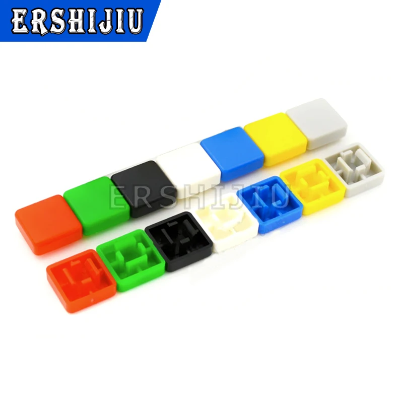 20PCS/LOT For PCB Momentary Tactile Tact Mini Push Button Switch Module DIP 4PIN Round Cap A14 A24 Red Black White Green Yellow |