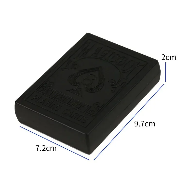 Magic Restoration Box Magic Black Plastic Box Shredded Paper Card Restoration Close-up Beginner Simple and Easy To Learn
