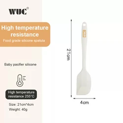 Premium Silicone Baking Tool Set with Whisk, Spatula, Scraper, and Oil Brush (Scraper)
