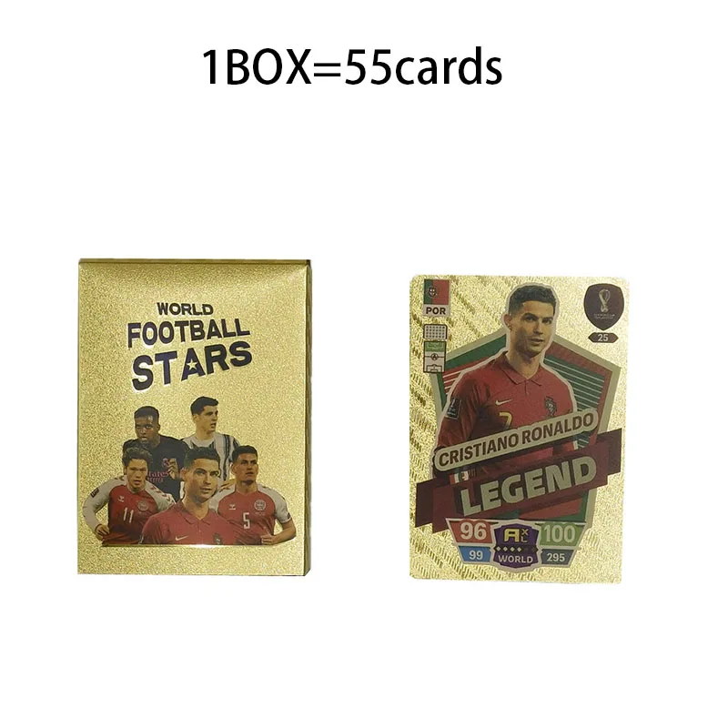 Ballsuperstar-Cartes dorées du joueur de football Star, édition limitée,  série Signature, carte à collectionner, jouet pour enfants, cadeaux à