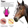 Breathable Horse Mask Summer Goggles Mosquito Ears Comfortable Fit with UVProtection Mesh Horse Fly Mask Equestrian Supplies 4